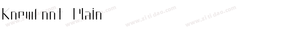 KnewFont Plain字体转换